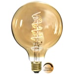Star Trading LED-lampa E27 G125 Decoled Spiral Amber
