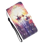 Flip Case for Samsung Galaxy A40S, Wallet Case with Card Slots, Business Cover with Magnetic Seal, Book Style Phone Case, Shockproof Protection Cover for Samsung Galaxy A40S (Deer)