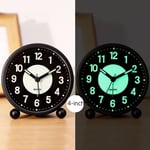 HOT Glow-in-the-Dark Silent Alarm Clock | Non~Ticking | Bedroom Bedside Clock