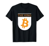 The King Bitcoin White Shield T-Shirt