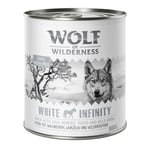 Økonomipakke Wolf of Wilderness Adult 24 x 800 g – Single Protein  - White Infinity - Heit