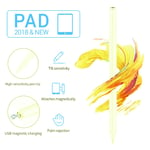 Stylet Tactile Pad avec Rejection Paume,Magnetic Adsorption &Tilt-Sensing Stylo Pad,Pad Pencil Stylus Pen for (2018-2020) Pad Pro (11/12.9''),Pad 6e/7e Gen,Pad Air 3e Gen,Pad Mini 5e Gen (yellow)