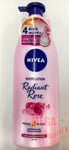 350ml NIVEA Bright Body Lotion Radiant Rose Argan Oil Skin Care Moisturizer