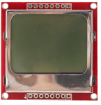 Monokromatisk LCD+8 headers for Arduino