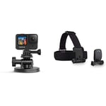 GoPro Suction Cup Mount (Official Accessory) & Head Strap and Quick Clip (Official Accessory)