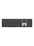 Apple Magic Keyboard with Touch ID and Numeric Keypad for Mac models with silicon - Black Keys - US English - Tastatur - US English - Sølv