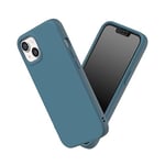 RhinoShield Coque Compatible avec [iPhone 13/14] | SolidSuit - Coque Fine avec Technologie d'absorption des Chocs et Finition Premium Matte - Océan Bleu