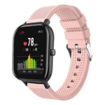 Amazfit GTS / Bip Lite stripe silicone watch band - Pink