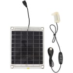 Kit de pompe à eau solaire 10W panneau solaire en silicium monocristallin Double face 5V 3W Kit de pompe à eau à faible bruit