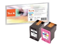 Peach Multi Pack - 2-pack - svart, färg (cyan, magenta, gul) - kompatibel - bläckpatron (alternativ för: HP 302XL) - för HP Deskjet 11XX, 21XX, 36XX ENVY 45XX Officejet 38XX, 46XX, 52XX