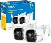 Tapo 2K Outdoor Security Camera, Motion Detection, IP66 Weatherproof,...