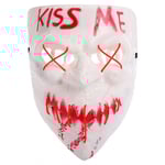 Kiss Me Mask LED Röd