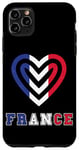 Coque pour iPhone 11 Pro Max France Coeur Fière France Drapeau Français Love Pride Roots