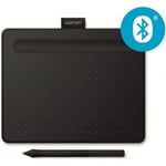 AUCUNE Tablette à stylet Wacom Intuos S Bluetooth, Noir-Tablette graphique sans fil pour la peinture,le dessin et retouche photo & 2