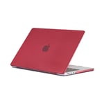 MacBook Pro 14 (2023 / 2021) - Hårt skal fram + Bakre omslag Carbon design Röd