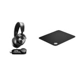 SteelSeries Arctis Nova Pro - Casque Gaming Multi-système - Son Hi-Res - Son Spatial 360° & QcK - Tapis de Souris de Jeu en Tissu - Surface Exclusive Micro tissée