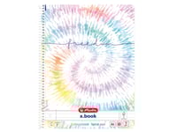 Herlitz New Batik Freedom, Mönstrad, Multifärg, A4, 80 Ark, 70 G/M ^, Linjerat Papper