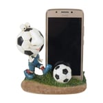 Mr Crimbo Phone Holder Novelty Stand Figure Smart Mobile Telephone Home Desk Table Accessory Gift For iPhone & Android - Football