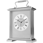 Acctim Clocks Silver Finish Radio Controlled Quartz Mantle Clock Althorp 77157