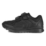 Geox Boy's J Pavel C Sneakers, Black, 1 UK (33 EU)
