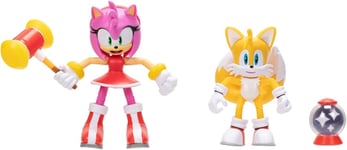 Sonic The Hedgehog 4 inch Action, Modern Tails and Modern Amy Figure Set