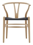 CH24 Y-Chair - Lacquered Beech/Black