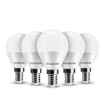 LED E14 Golf Ball Bulb, STANBOW Small Edison Screw Bulb, 5W SES Light Bulbs, P45 E14 40W Incandescent Bulb Equivalent, 400LM, 3000K Warm White, Non Dimmable, Pack of 5