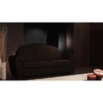Canapé lit CLUB DELUXE convertible EXPRESS 120 cm cuir chocolat matelas 16 cm