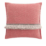 GAN - Garden Layers Big Cushion - Diagonal Almond/Red - Dynor & kuddar