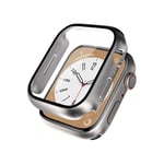 Crong Hybrid Watch Fodral - Fodral med Apple Watch 41 mm glas (Starlight)