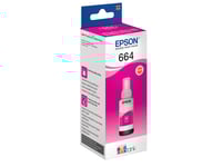 Epson T6643 - 70 Ml - Magenta - Original - Refill - För Epson L386  Ecotank Et-2600, 2650, L121, L1455  Ecotank Its L3050, L3060, L3070