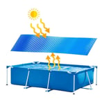 Zhihui 8/10ft Solar Pool Cover - Pool Heater for Rectangular Swimming Pool - Intex pool cover Rainproof and Dustproof to Prevent Evaporation