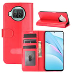 Custodia® Flip Wallet Case Compatible for Xiaomi Mi 10T Lite 5G (Red)