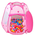 DXYSS Tents for Camping Waterproof Kids Tent Pink Princess Teepee Ball Pit Toddler Tent Girl, Easy Pop Up Fold Into a Carrying Case for Indoor Outdoor Portable Childrens Play Tents