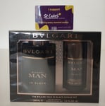 Bvlgari Man In Black Voyage Set 100ml Eau de Parfum & 75ml Deodorant Gift Set