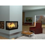Azura Home Design - Insert cheminée d'angle levio 17 kw