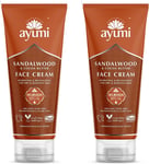 Ayumi Sandalwood & Cocoa Butter Face Cream, with Organic Aloe Vera for Soft Skin