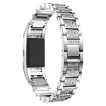 Fitbit Charge 2 fashionable alloy watch band - Silver