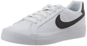 Nike Women's Court Royale Ac Canvas Sneaker, White/Black, 6 Child UK
