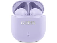 Słuchawki Guess Bluetooth Headphones Gutwsj14esgu Tws + Docking Station Purple/Purple Printed Classic Logo