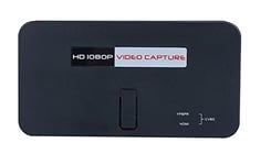 BW 1080P HD Video Capture Device - HDMI, YPBPR, SD Card, One Button Record, USB, Remote Control