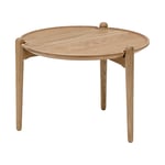 Design House Stockholm Aria soffbord o90 cm Ek 30 cm