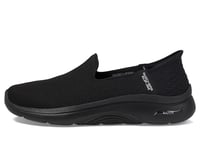 Skechers Women's Go Walk Arch Fit 2.0 - Delara Black Low Top Sneaker Shoes 9