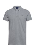 Original Pique Ss Rugger Tops Polos Short-sleeved Grey GANT