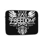 Laptop Case,10-17 Inch Laptop Sleeve Carrying Case Polyester Sleeve for Acer/Asus/Dell/Lenovo/MacBook Pro/HP/Samsung/Sony/Toshiba,Freedom Winged Star Black White 17 inch