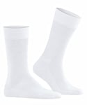 FALKE Men's Sensitive London M SO Cotton With Soft Tops 1 Pair Socks, White (White 2000) new - eco-friendly, 5.5-8