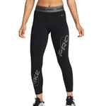 NIKE FB5488-010 W NP DF MR GRX 7/8 TGHT Leggings Women's BLACK/IRON GREY Size XL