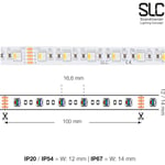 SLC LED Strip RGBW 14,4W 2700K IP20, 5M, 24V