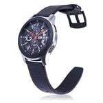 New Watch Straps 22mm for Huawei Watch GT2e GT2 46mm Carbon Fiber Leather Strap(Black) Smart Wear (Color : Red)