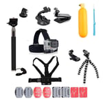 Linghuang Camera Accessories Kit Comapatible with AKASO, for DJI Osmo Action Chest Strap Head Strap Mount Suction Cup Backpack Mount for GoPro Hero 7 6 5 4 3 Xiaomi Yi Action Camera